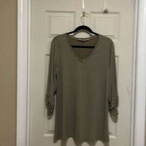 Tunic taupe color top.